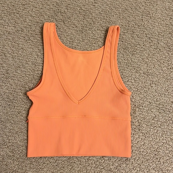 Orange Lulu cropped tank - Picture 2 of 2